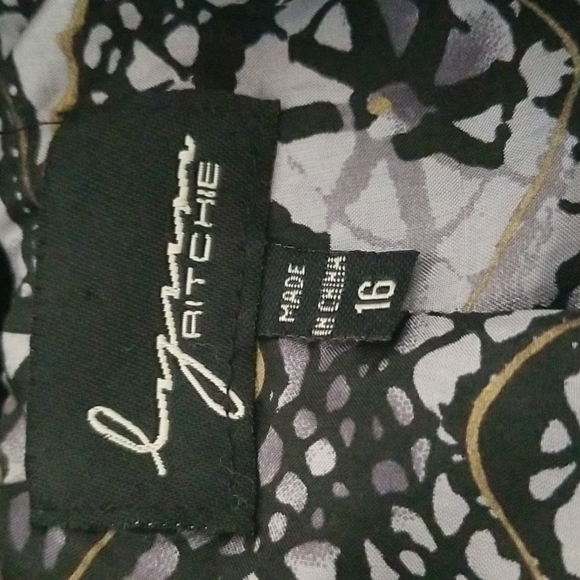 (16) Lynn Ritchie ā¤Black Velvet Blazerā¤Rose Ribbon Details ⤠Night Out Office - Picture 3 of 8